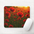 Recherche de coquelicots tapis souris Fleurs