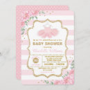 Recherche de tutu baby shower invitations Rose et or