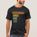 Suche nach legende seit 1982 tshirts Jahr