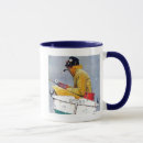 Recherche de bateau à rames tasses Norman rockwell