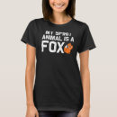 Recherche de faune femme tshirts Renard
