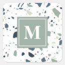 Recherche de motif abstrait autocollants Monogramme