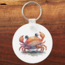 Recherche de crabes porteclés Aquarelle