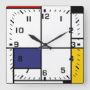 Recherche de piet mondrian horloges Lignes