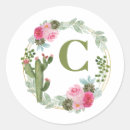 Recherche de fleur de cactus autocollants Aquarelle