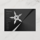 Recherche de ninjas cartes visite Martial