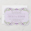 Suche nach lila und grüne hochzeit einladungen Rustikal