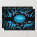 Recherche de zèbre bleu turquoise invitations Pour elle