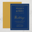 Recherche de jaune et bleu marine invitations Mariée