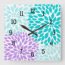 Suche nach lavendel blume wanduhren Lila