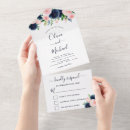 Recherche de rsvp de bleu marine invitations Élégant