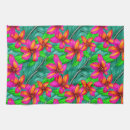 Recherche de fleurs hawaïennes cuisine linges Motif