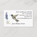 Suche nach hummingbird visitenkarten Blume