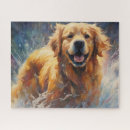 Suche nach golden retriever puzzle Glücklich