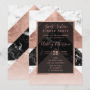 Recherche de marbre noir et blanc invitations Géométrique