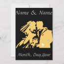 Recherche de silhouette mariage invitations Couple