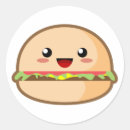 Recherche de hamburger drôle autocollants Kawaii