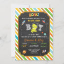 Recherche de dinosaures drôles invitations Bébé