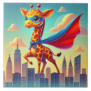Recherche de girafe carreaux Fantaisie