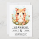 Recherche de hamster invitations Aquarelle
