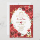 Recherche de beauté et la bête invitations Roses rouges