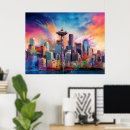 Suche nach seattle skyline poster Stadtbild