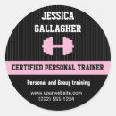 Recherche de haltères autocollants Remise