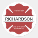 Recherche de symbole croisé autocollants Pompier