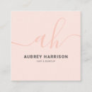 Recherche de monogramme manuscrit cartes visite Minimaliste