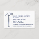 Suche nach tischler visitenkarten Hammer