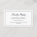 Recherche de rsvp blanc Élégant