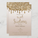 Recherche de glam 16ans anniversaire invitations Rose