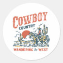 Recherche de cowboys autocollants Vintage