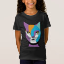Recherche de chat coloré tshirts Félin