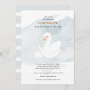 Recherche de princesse cartes baby shower fille invitations Cygne