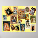Recherche de peinture drôle chat posters Amoureux des chats