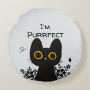 Recherche de mignon chat coussins Floral