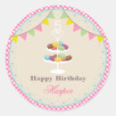 Recherche de macaron rose autocollants Anniversaire