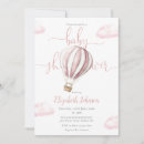 Recherche de hot air balloon invitations Petite fille