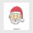 Recherche de noël classique autocollants Rouge