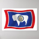 Suche nach wyoming flagge poster Amerikanisch
