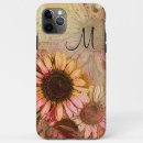 Recherche de tournesol vintage iphone coques Monogramme