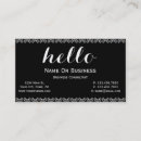 Recherche de monochrome cartes visite Unique