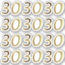 Recherche de numéro 30 autocollants Nombre