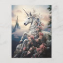 Recherche de licorne cartes postales Magique