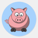 Recherche de porcs drôles autocollants Animaux