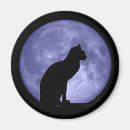 Suche nach der schwarzen katze magnete Mond