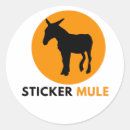 Recherche de mules autocollants Âne