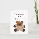 Recherche de brown bear baby shower invitations Mignon