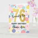 Recherche de de 76 ans anniversaire cartes 76e anniversaire heureux